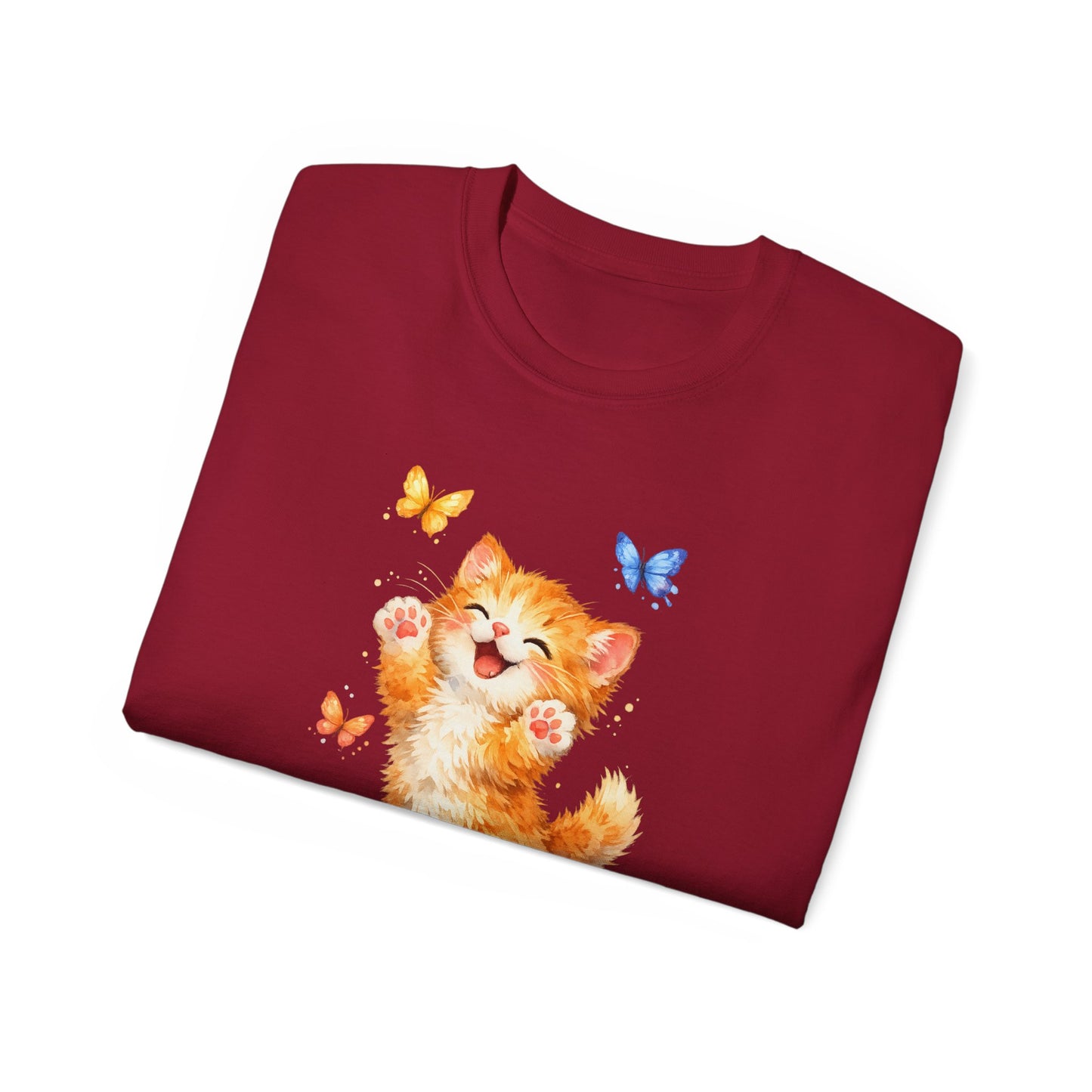 Playful Kitty T-Shirt — Cute Cat Graphic Tee