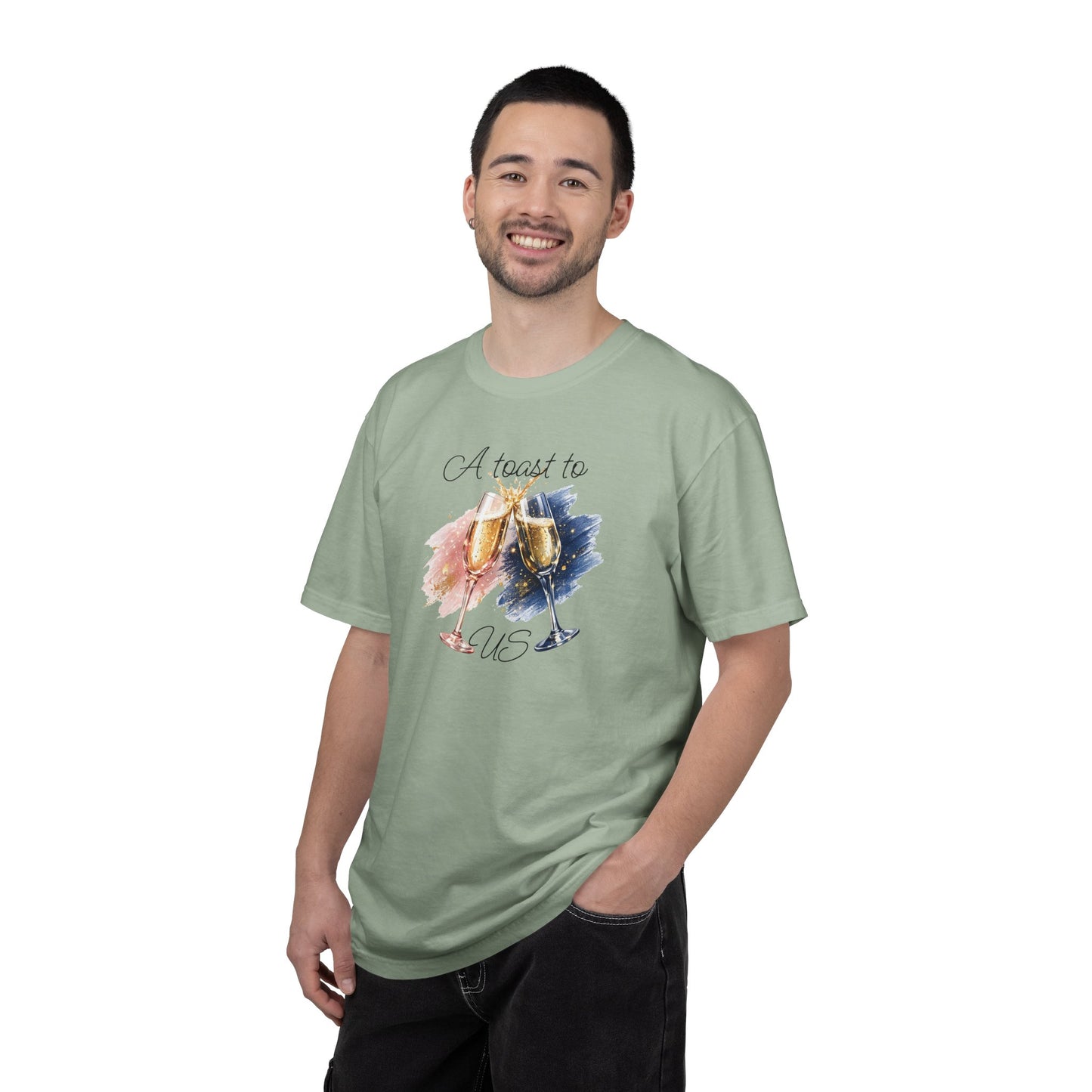 "A Toast to Us" T-Shirt —Champagne Toast Graphic Tee