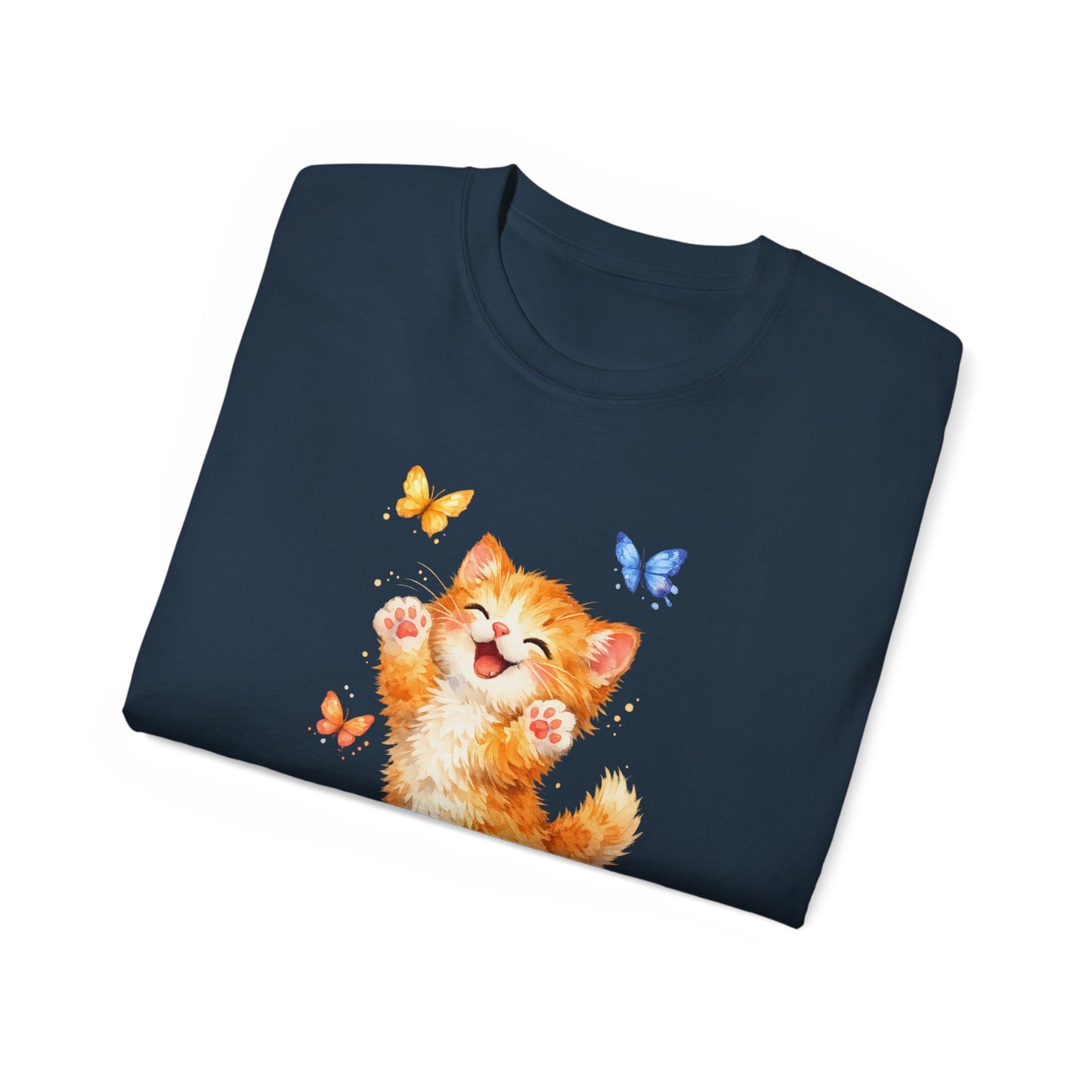 Playful Kitty T-Shirt — Cute Cat Graphic Tee