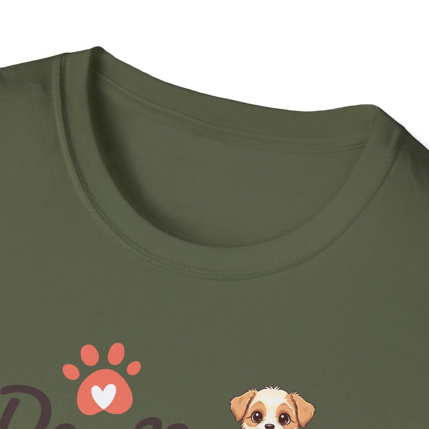 Dog Mom T-Shirt — Cute Paw Print & Puppy Graphic Tee for Dog Lovers