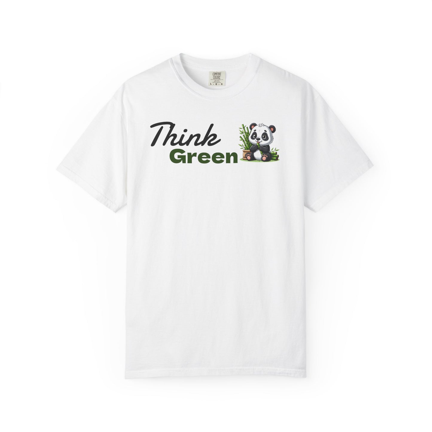 Think Green T-Shirt — Eco Message Garment-Dyed Tee