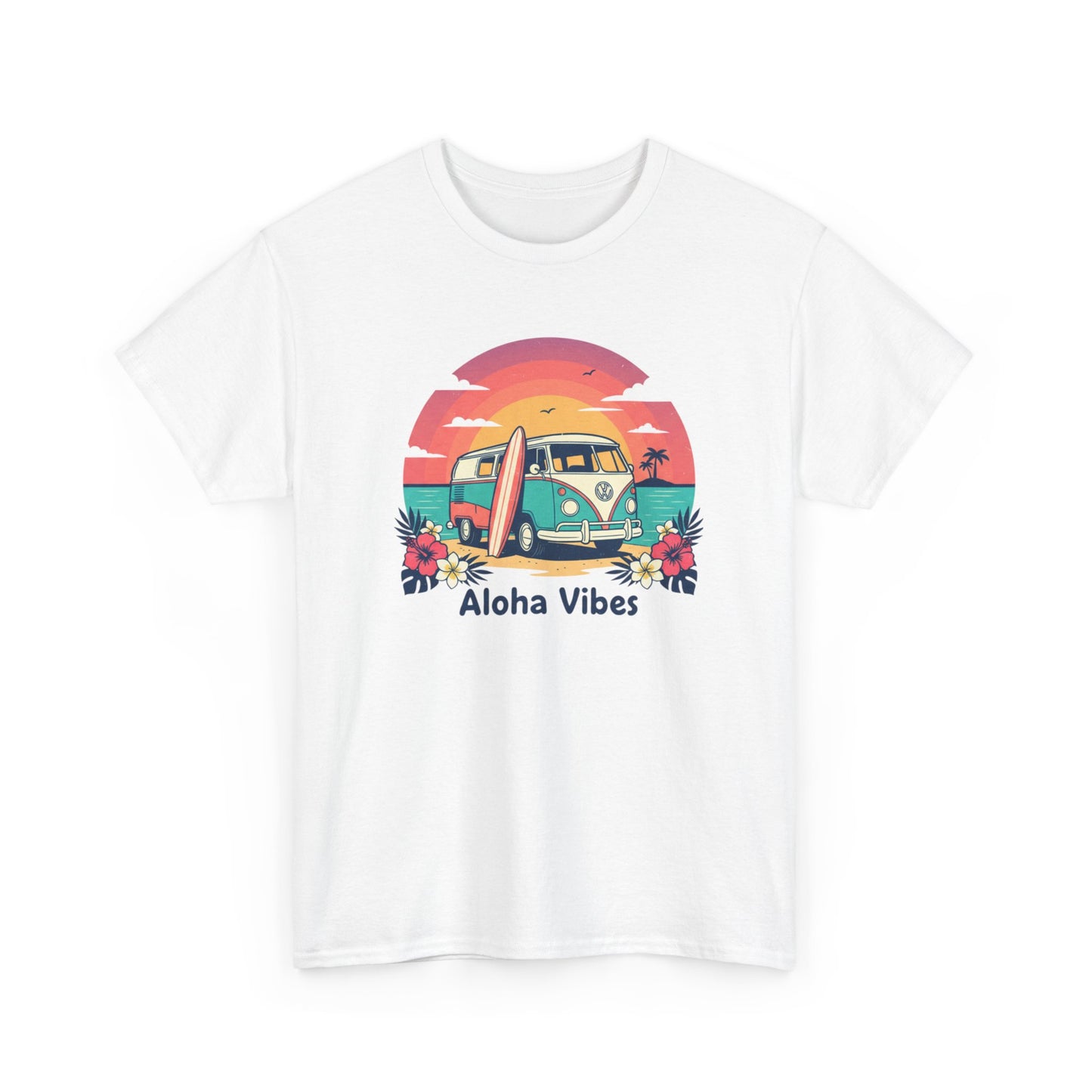 Aloha Vibes Tee — Retro Surf Van Graphic T-Shirt
