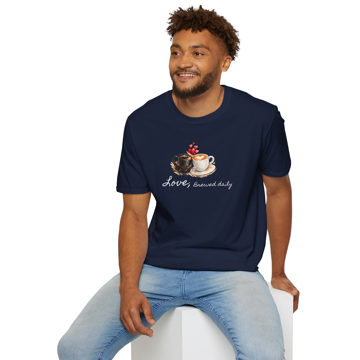 Love Brewed Daily" T-Shirt — Coffee Lover Tee