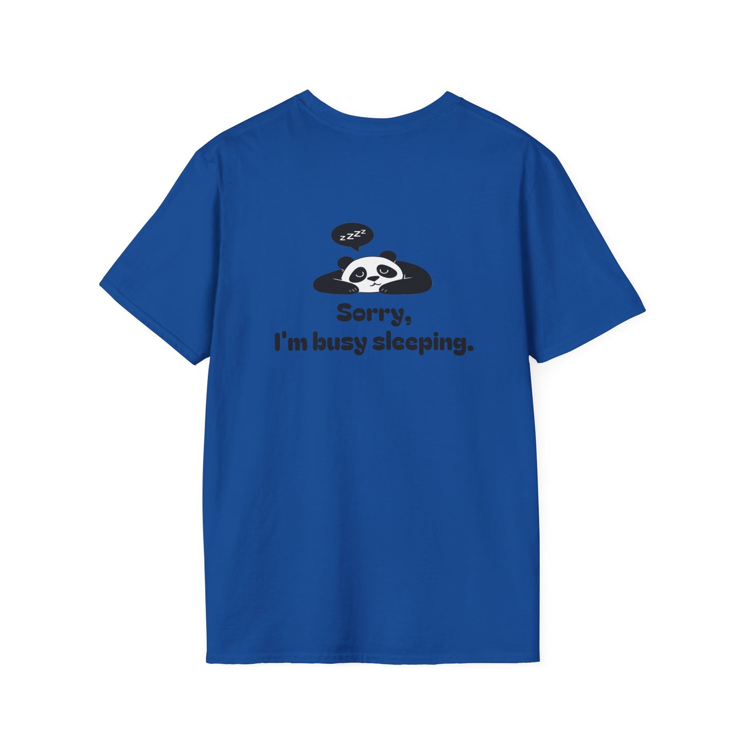 Panda Sleep Tee — “Why fall in love? when sleep loves you back?” Cute Nap-Lover T-Shirt