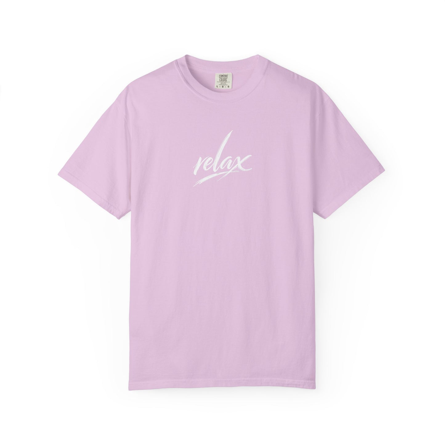 Relax Classic Garment-Dyed T-Shirt — Minimal White Crew Tee