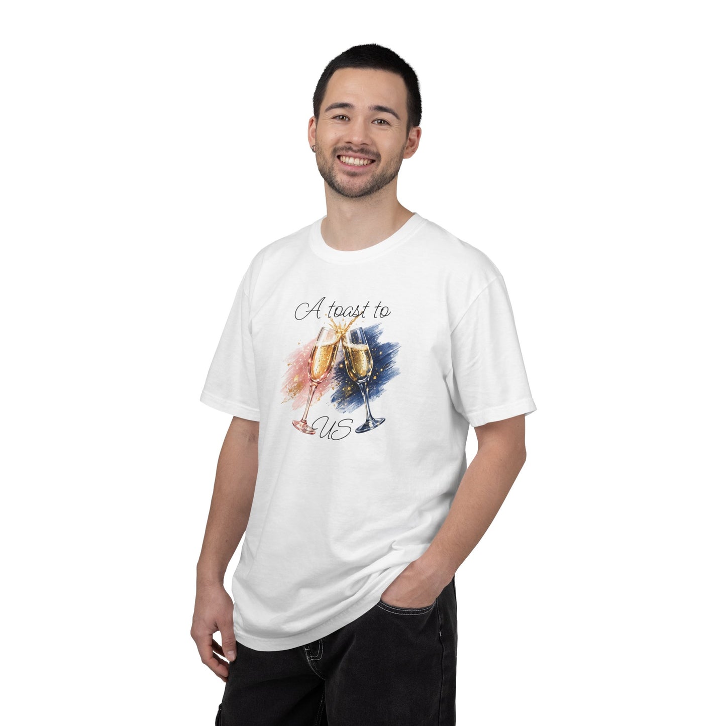 "A Toast to Us" T-Shirt —Champagne Toast Graphic Tee