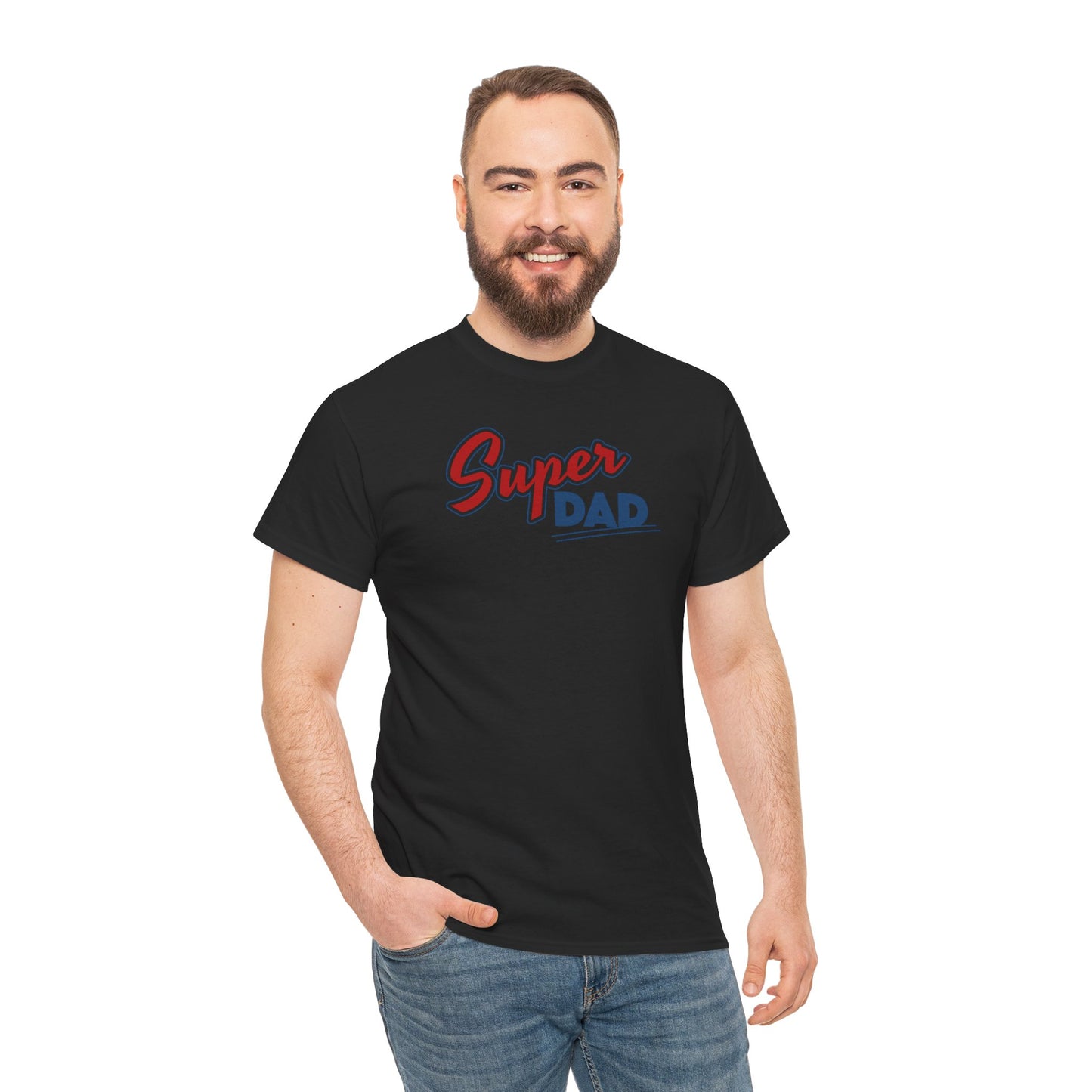 Super Dad T-Shirt — Retro Script Fathers Day Tee