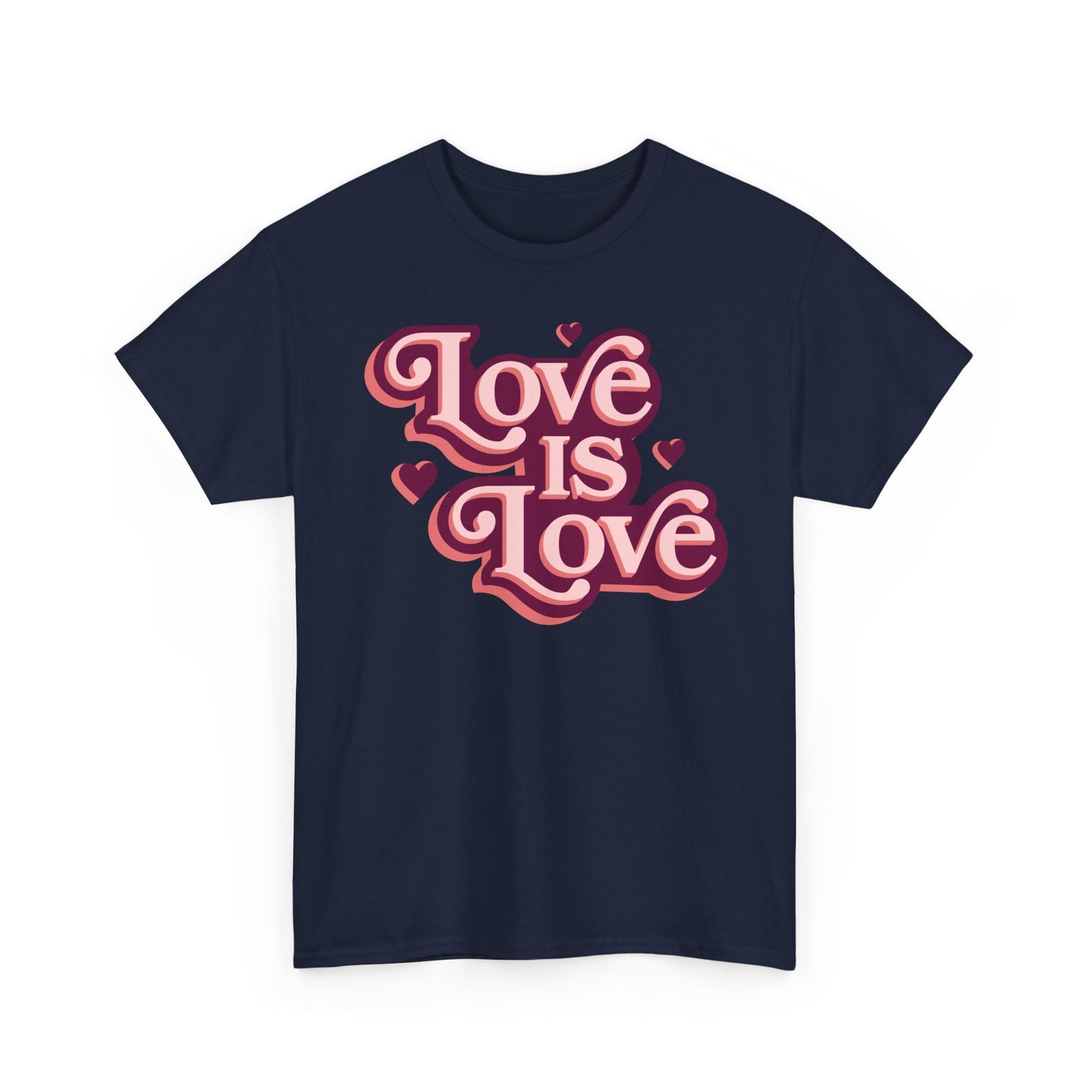 Love Is Love T-Shirt — Retro Heart Pride Tee
