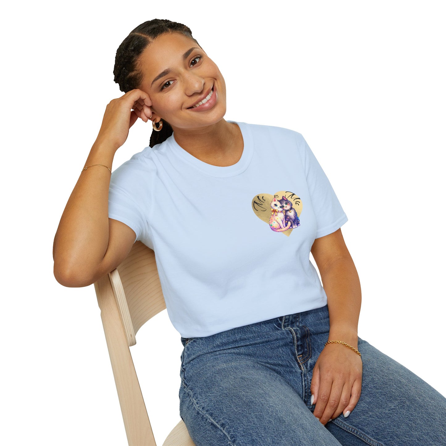 Heart Paw Print T-Shirt — Cute Cat & Dog Love Graphic Tee