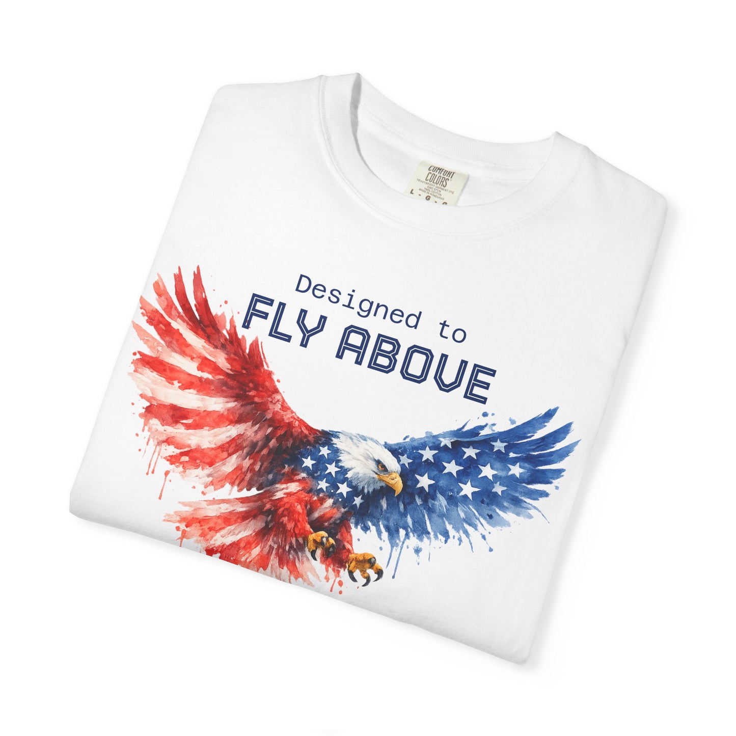 American Eagle Flag T-Shirt — Patriotic Bald Eagle Design