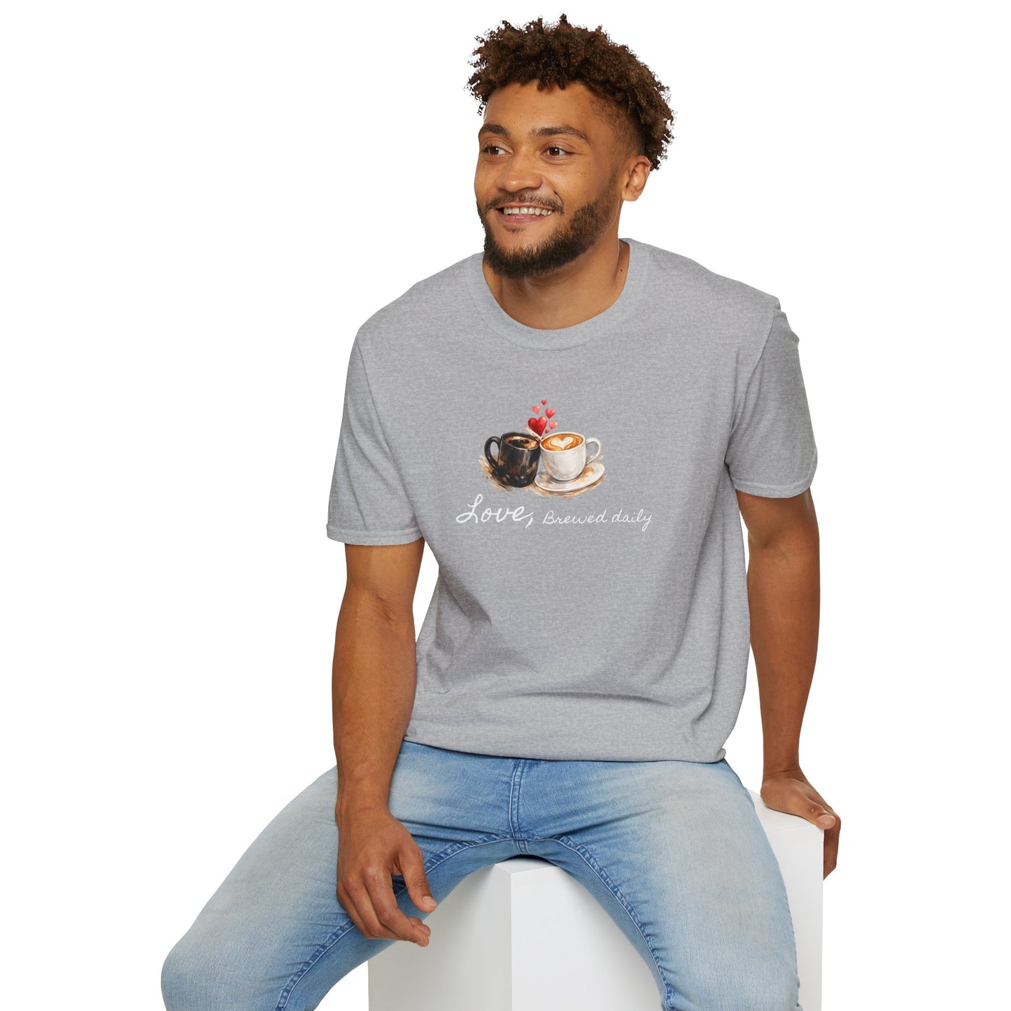 Love Brewed Daily" T-Shirt — Coffee Lover Tee