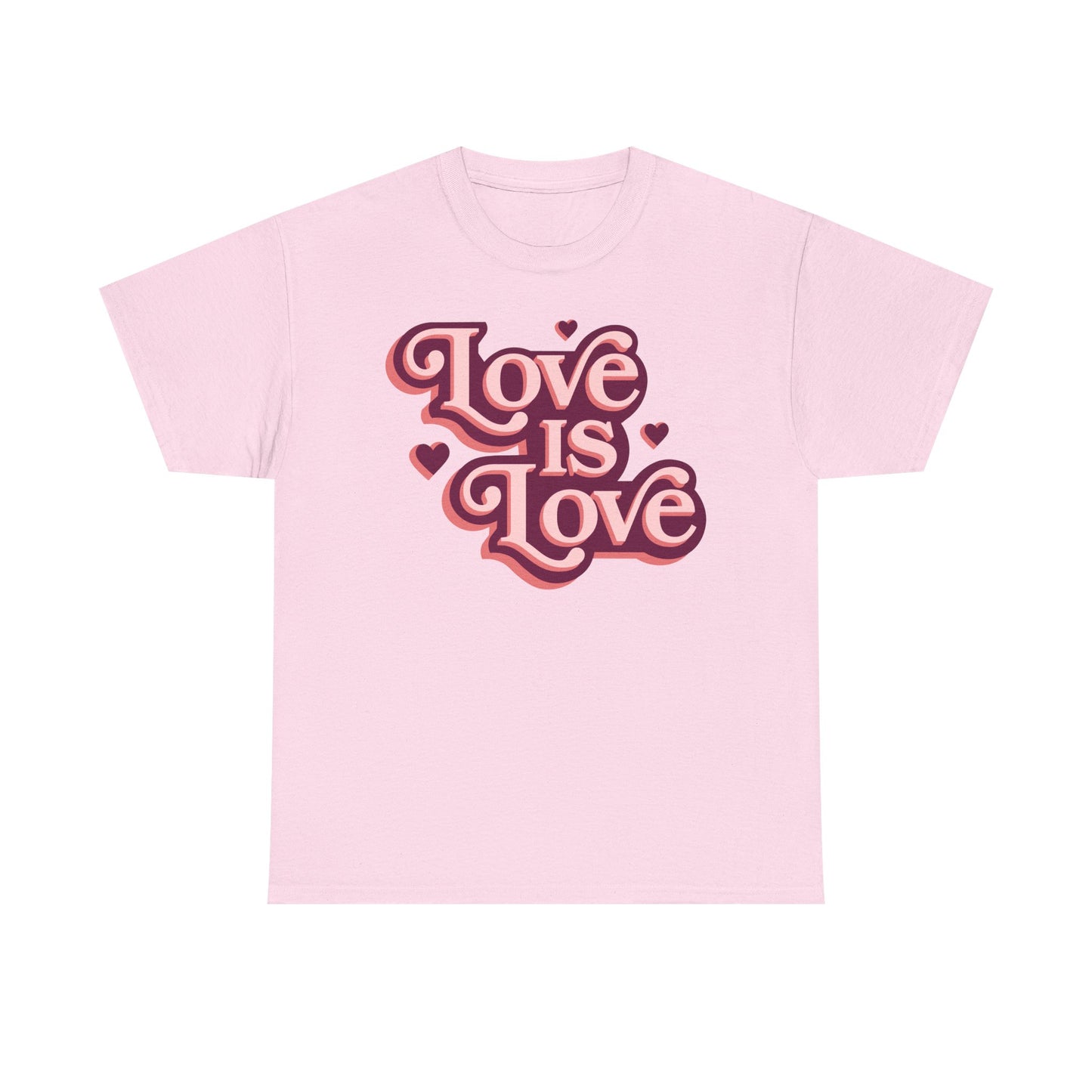 Love Is Love T-Shirt — Retro Heart Pride Tee