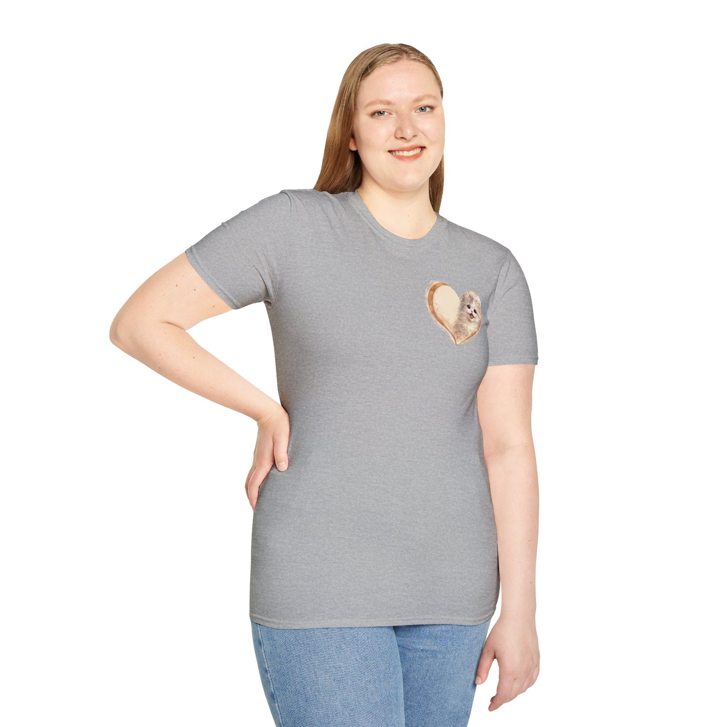 Kitty in My Heart T-Shirt — Cute Cat Graphic Tee for Cat Lovers