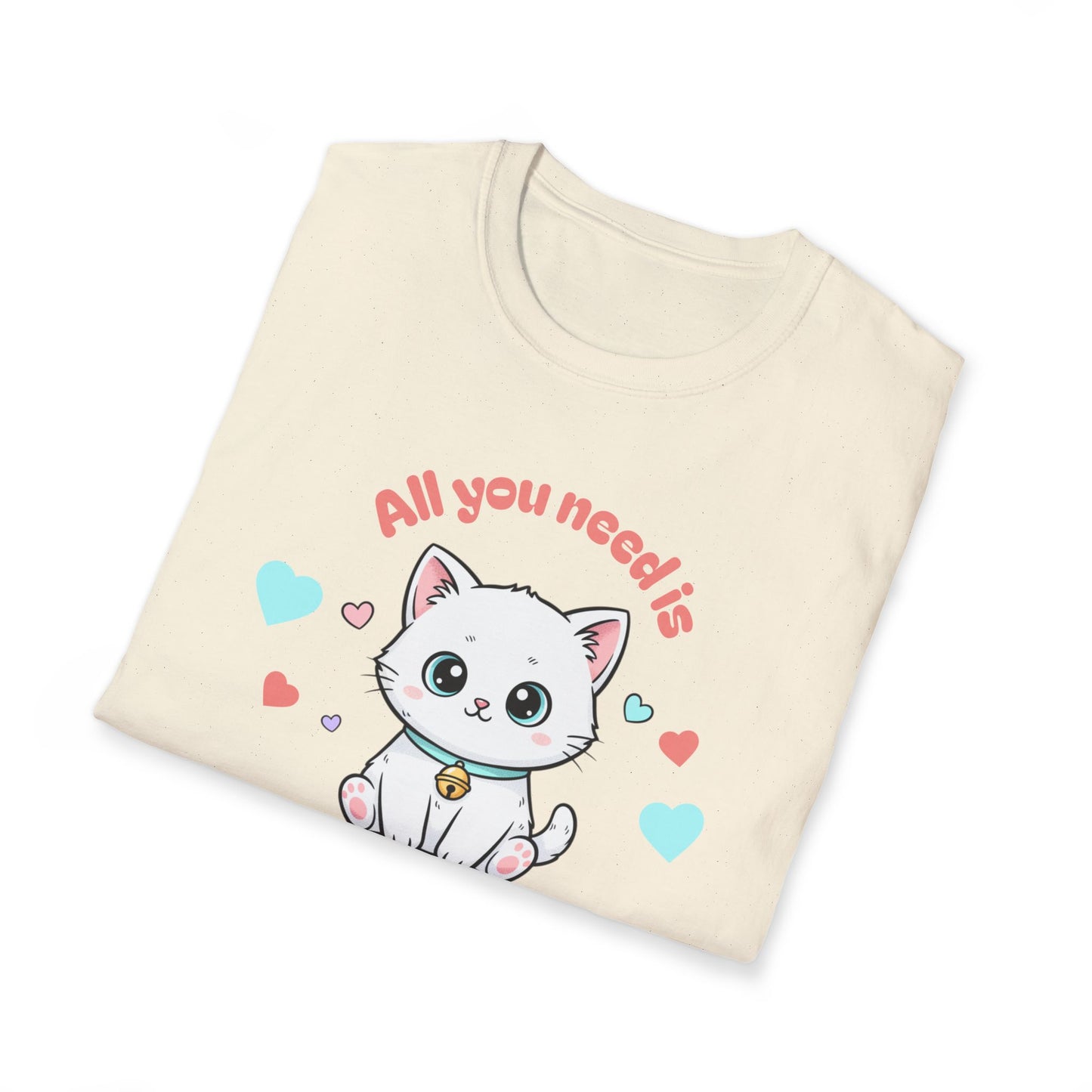 Cat 'All You Need Is Love' T-Shirt
