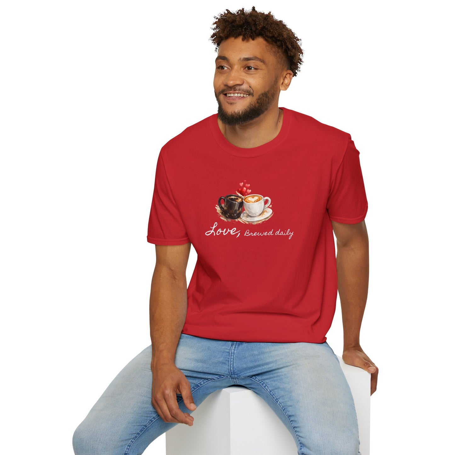 Love Brewed Daily" T-Shirt — Coffee Lover Tee