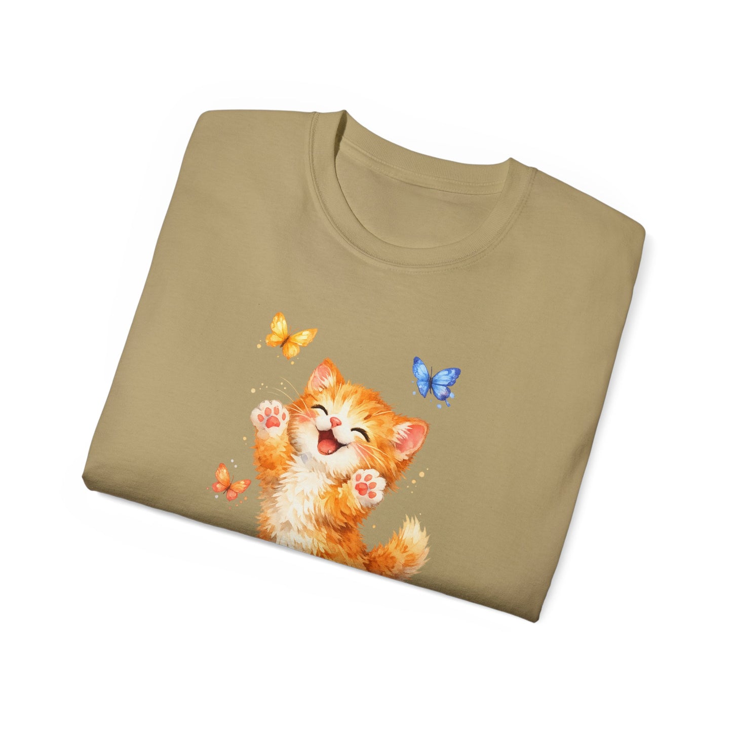 Playful Kitty T-Shirt — Cute Cat Graphic Tee