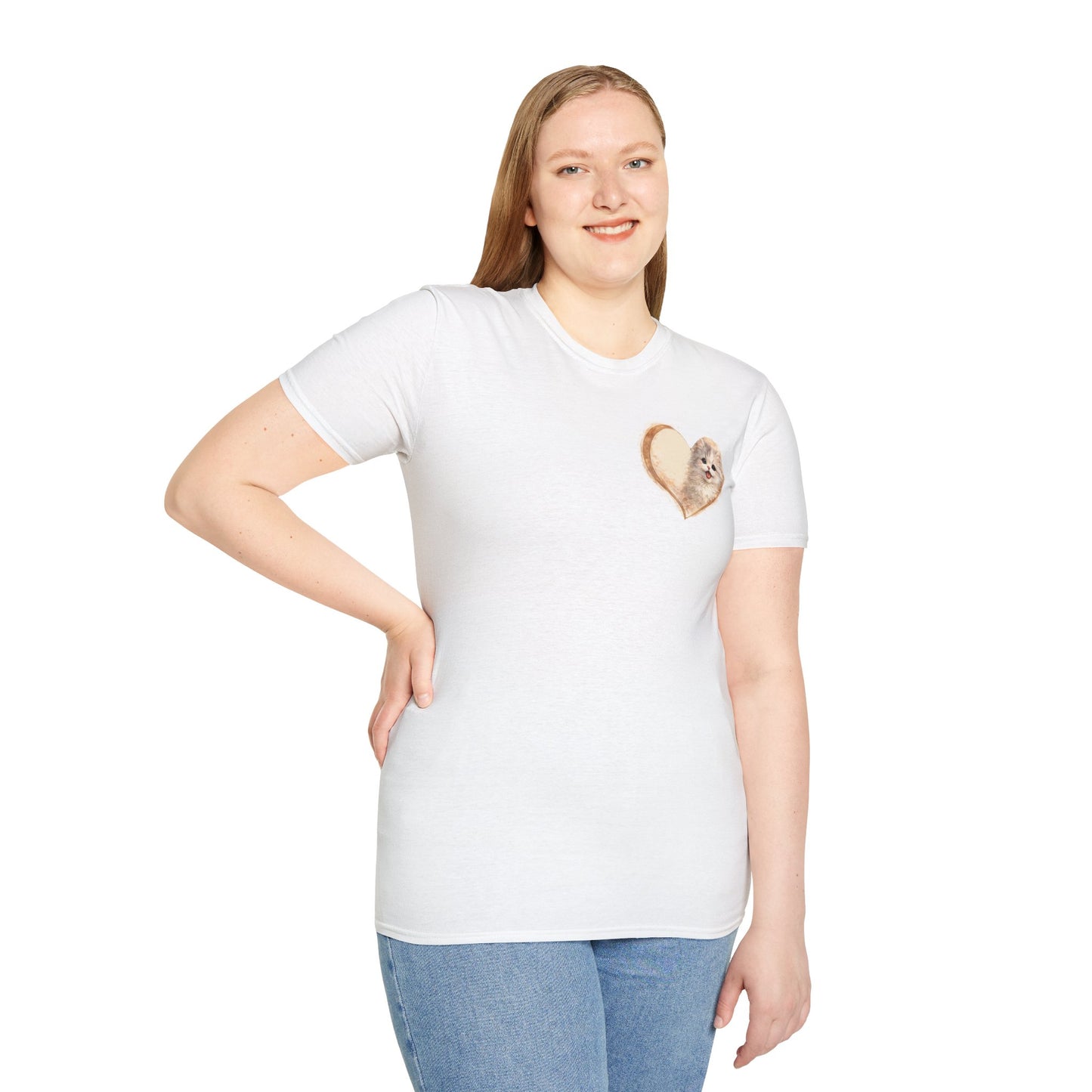 Kitty in My Heart T-Shirt — Cute Cat Graphic Tee for Cat Lovers