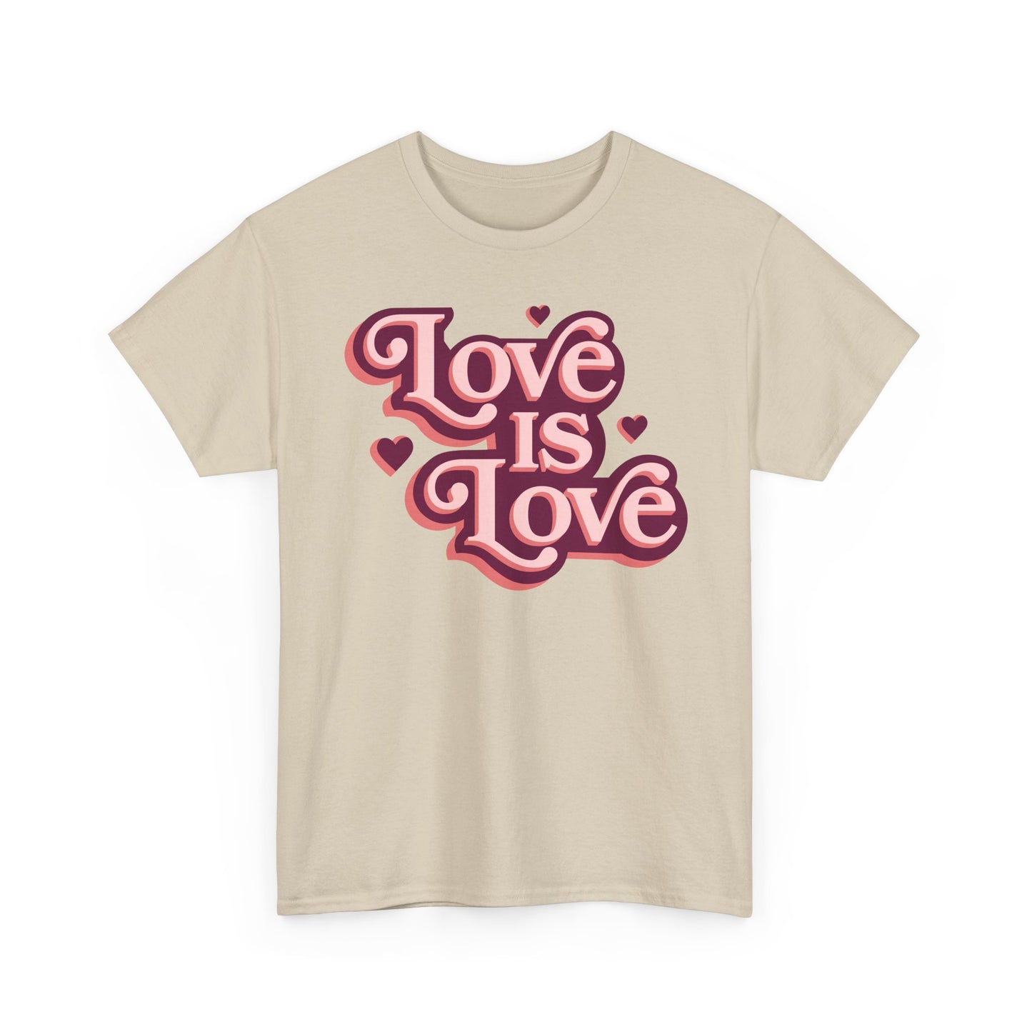 Love Is Love T-Shirt — Retro Heart Pride Tee
