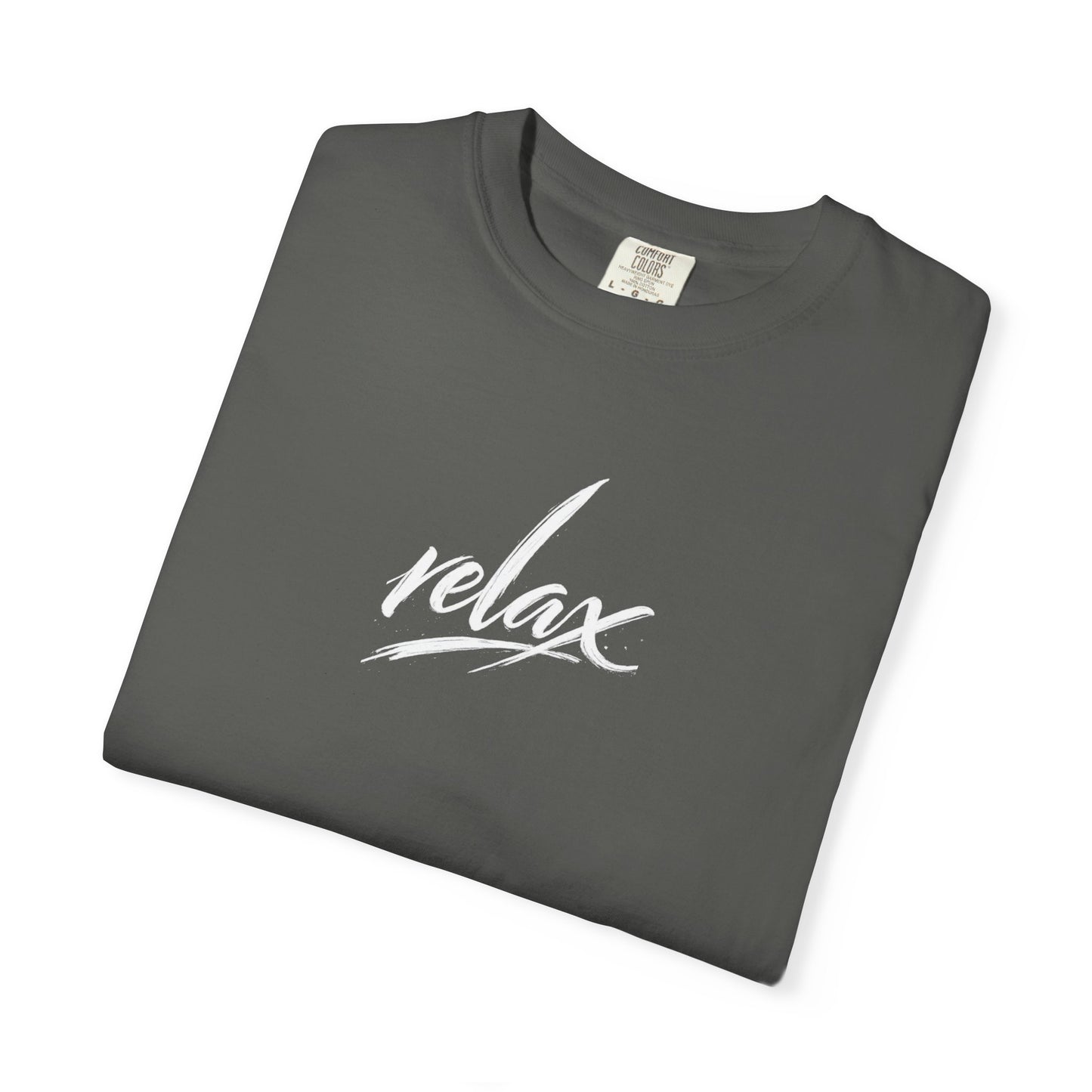 Relax Classic Garment-Dyed T-Shirt — Minimal White Crew Tee