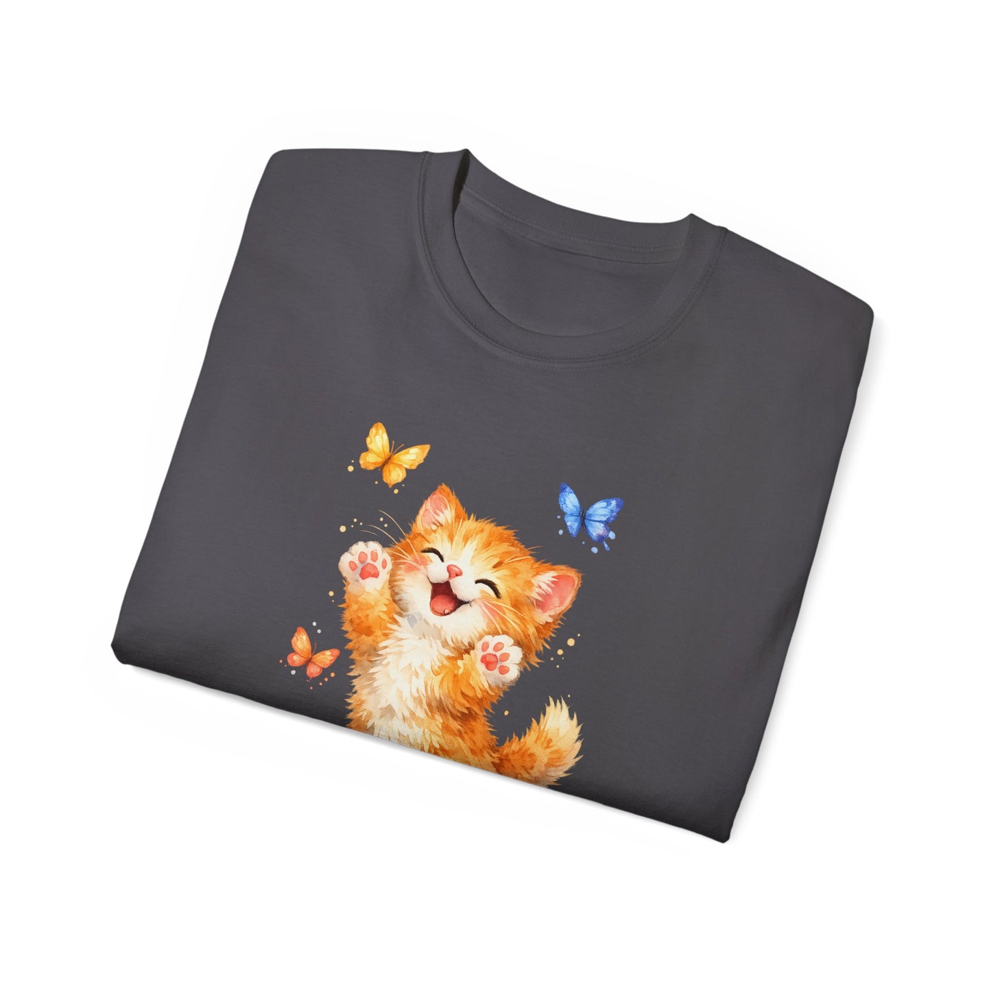 Playful Kitty T-Shirt — Cute Cat Graphic Tee