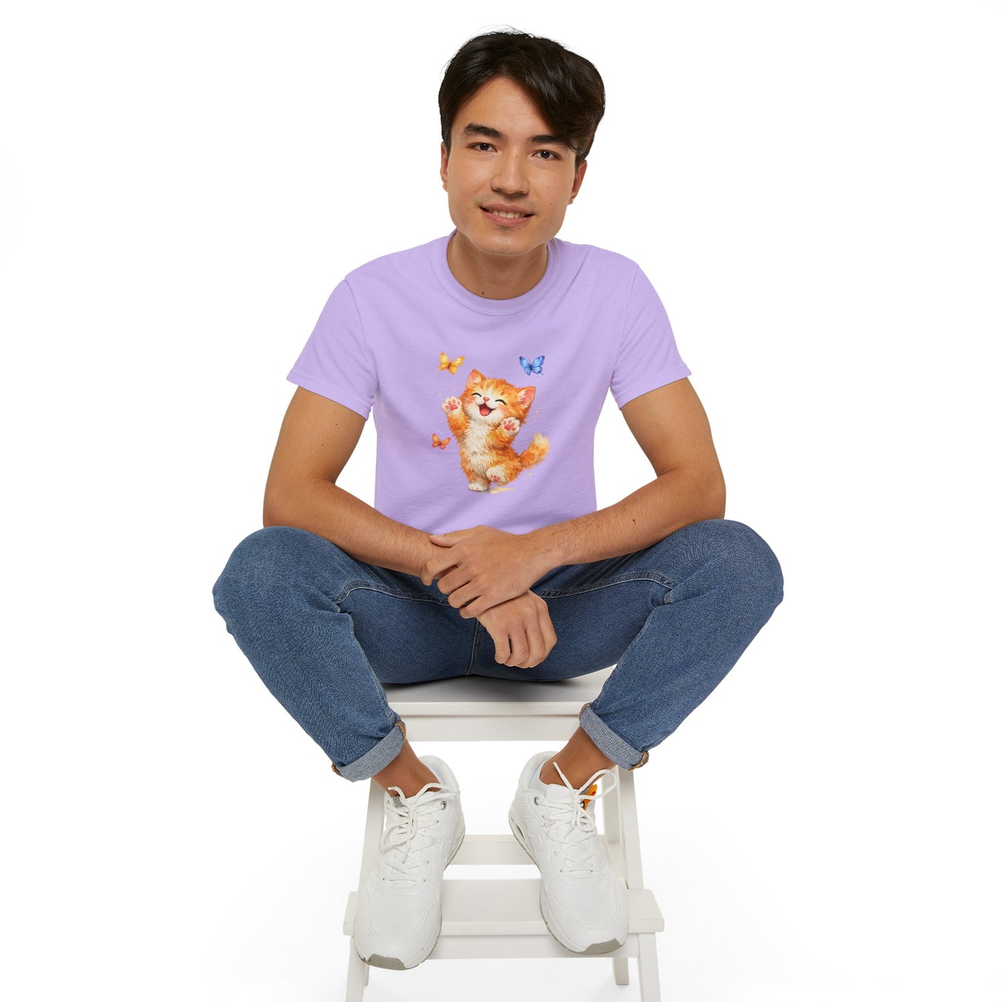 Playful Kitty T-Shirt — Cute Cat Graphic Tee