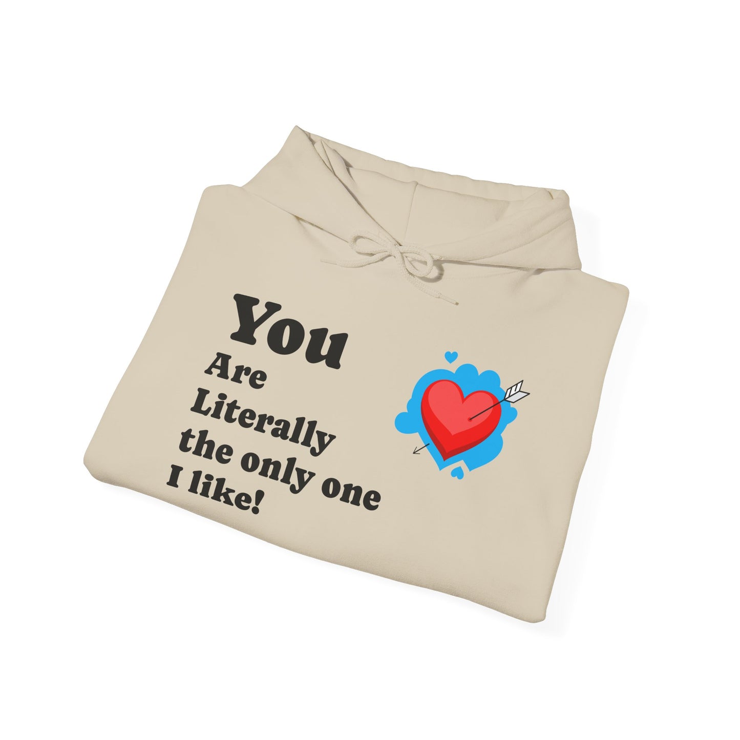 You Are Literally the Only One I Like Hoodie – Cute Heart Valentine Sweatshirt