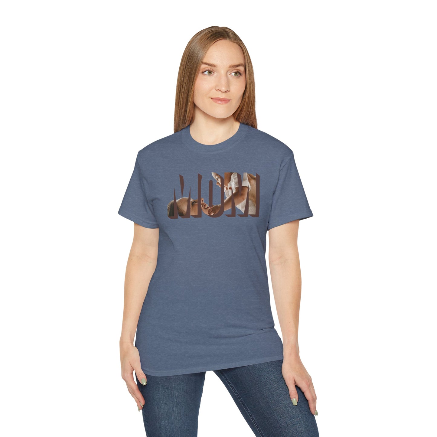 MOM Cotton Tee — Bold Mom Graphic Shirt