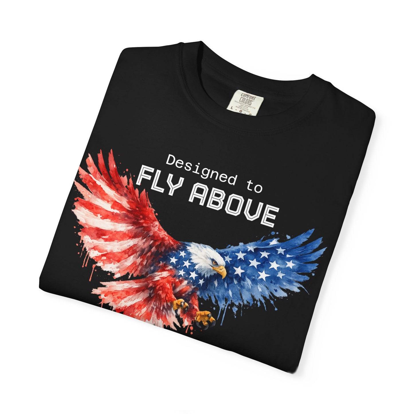 American Eagle Flag T-Shirt — Patriotic Bald Eagle Design