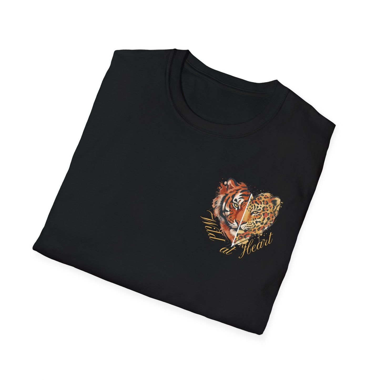 Wild at Heart T-Shirt — Watercolor Leopard Heart Graphic Tee