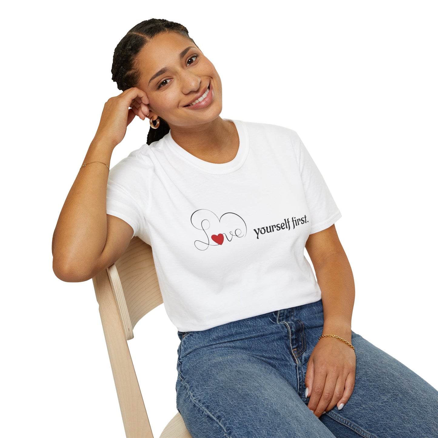 Love Yourself First T-Shirt - Self-Care Graphic Tee