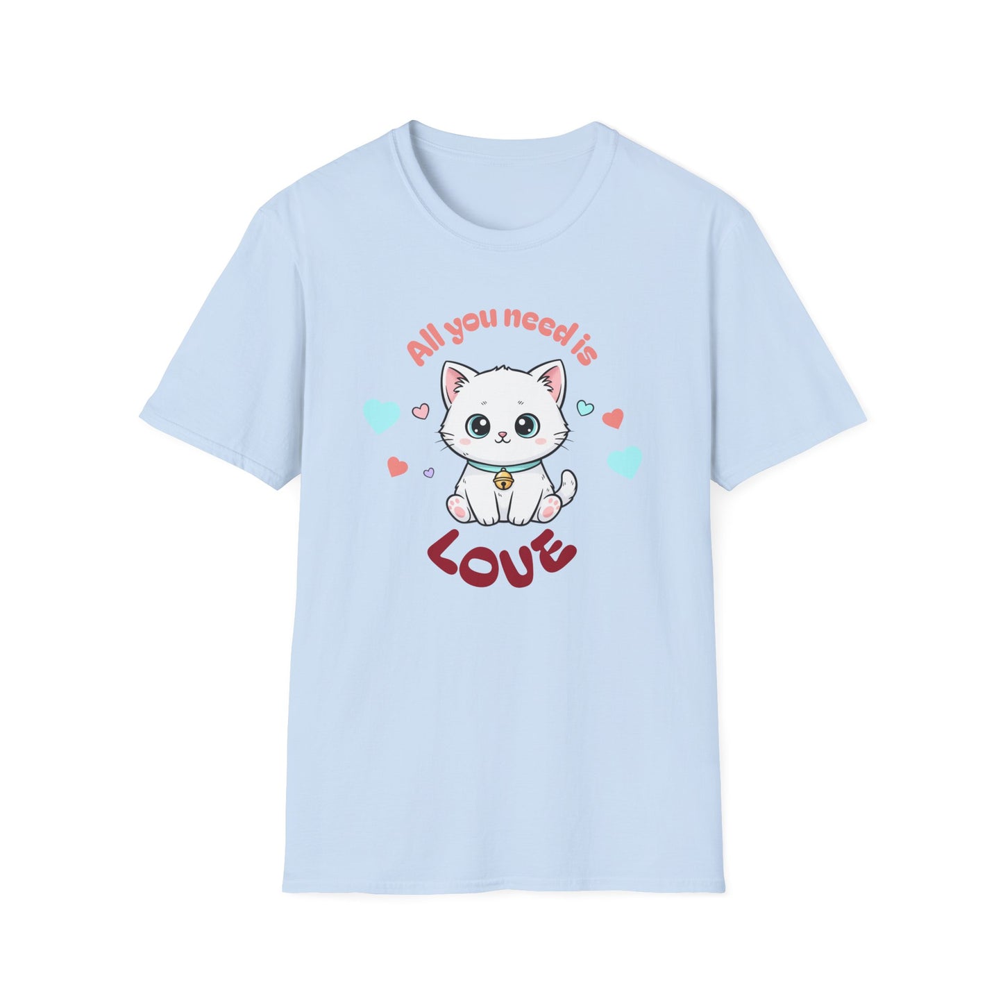 Cat 'All You Need Is Love' T-Shirt