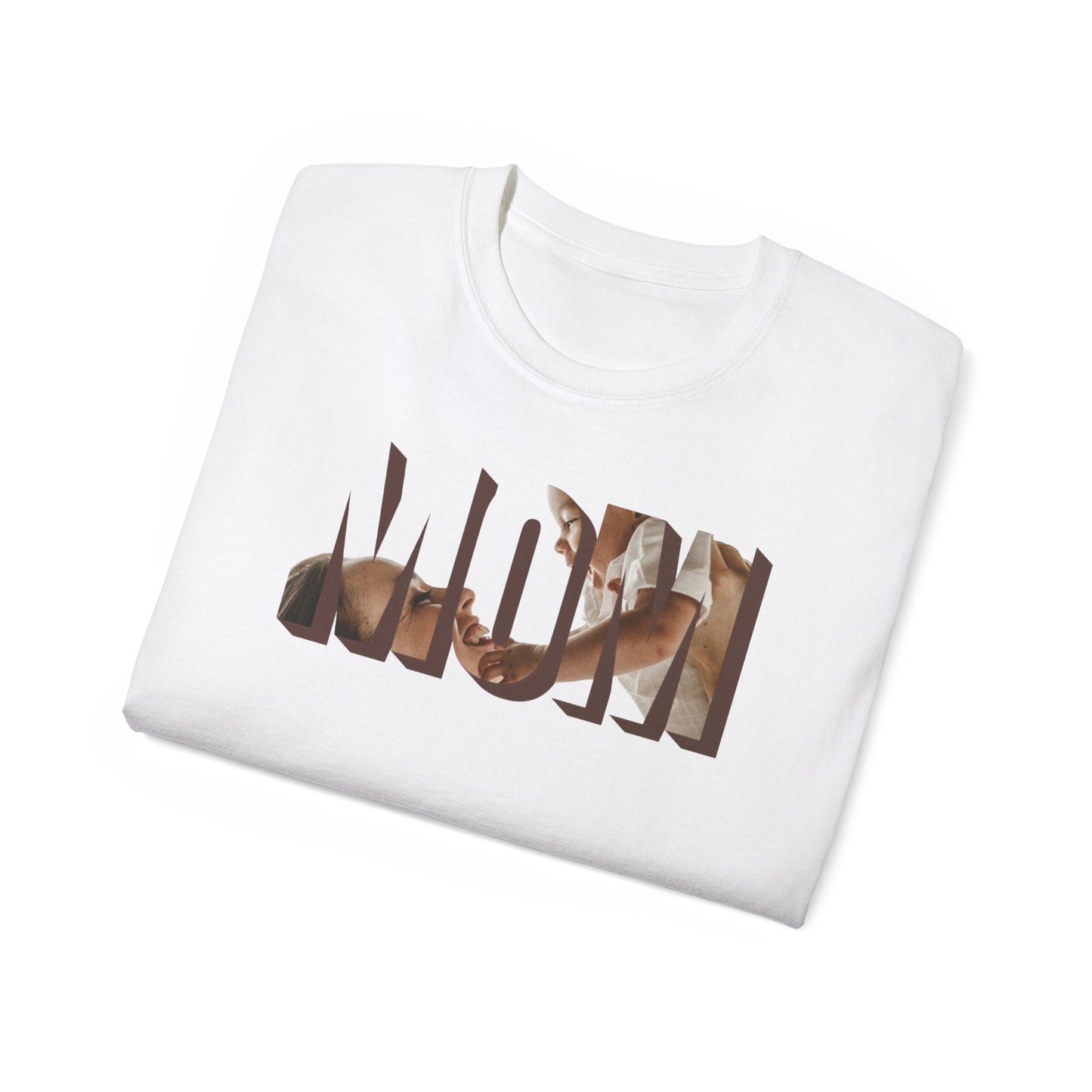 MOM Cotton Tee — Bold Mom Graphic Shirt