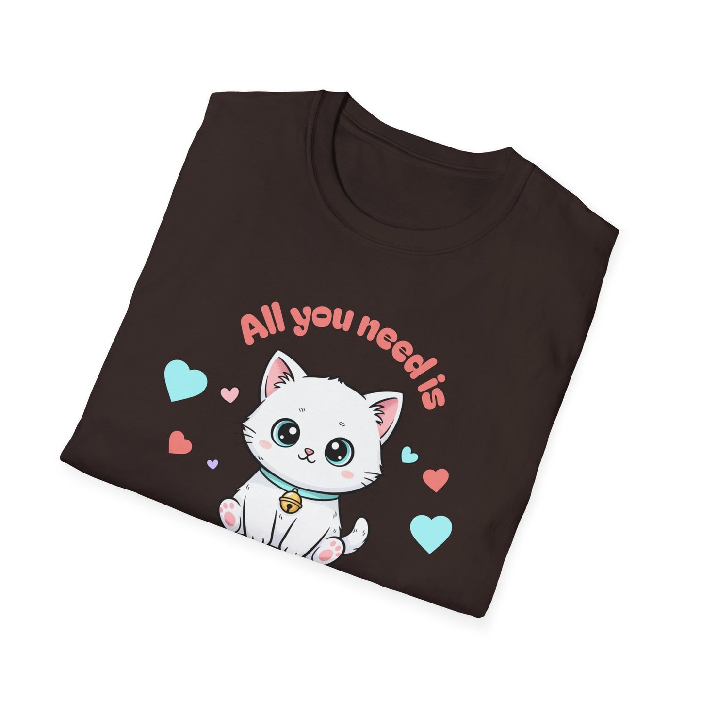 Cat 'All You Need Is Love' T-Shirt