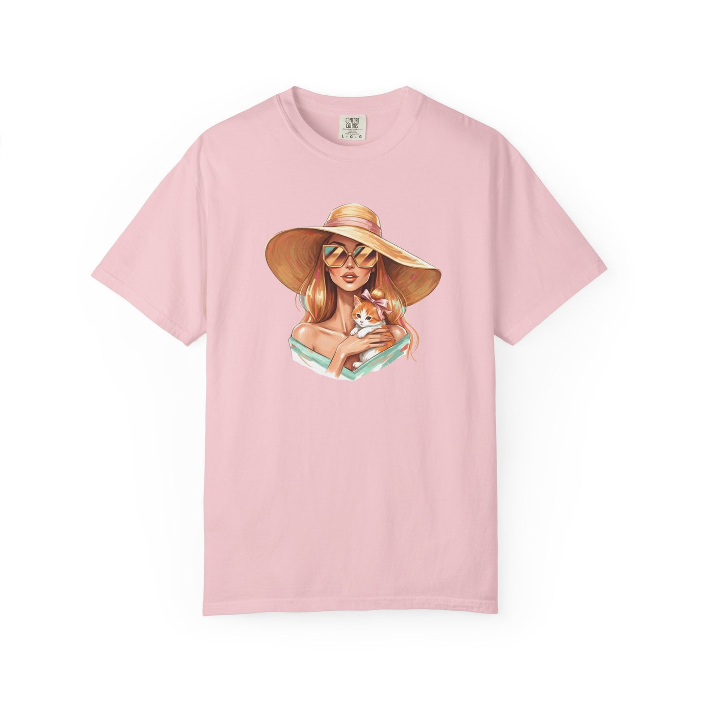 Fashion Icon Hugging Cat T-Shirt