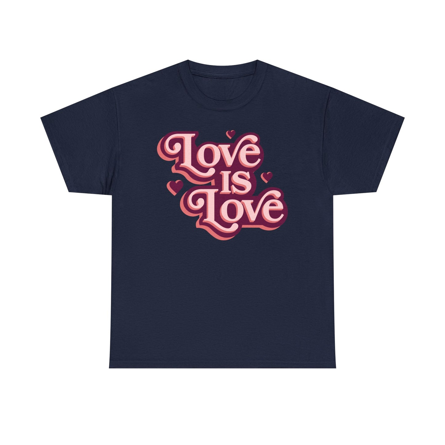 Love Is Love T-Shirt — Retro Heart Pride Tee