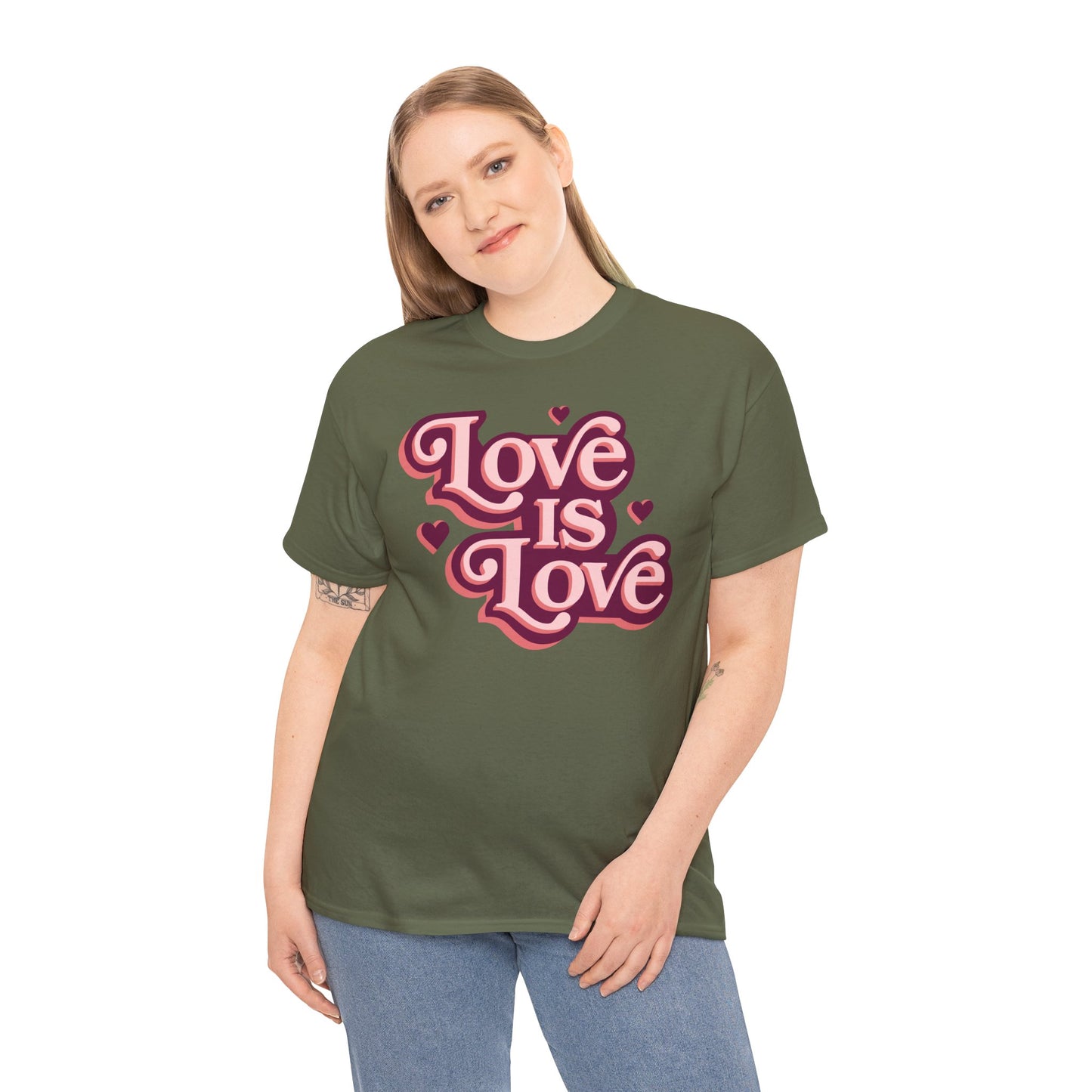 Love Is Love T-Shirt — Retro Heart Pride Tee