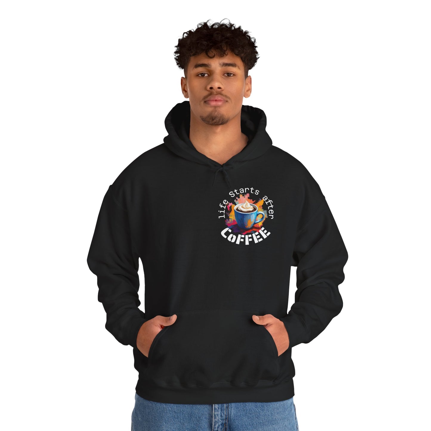Coffee Hoodie — "Life Starts After Coffee"  Graphic Pullover