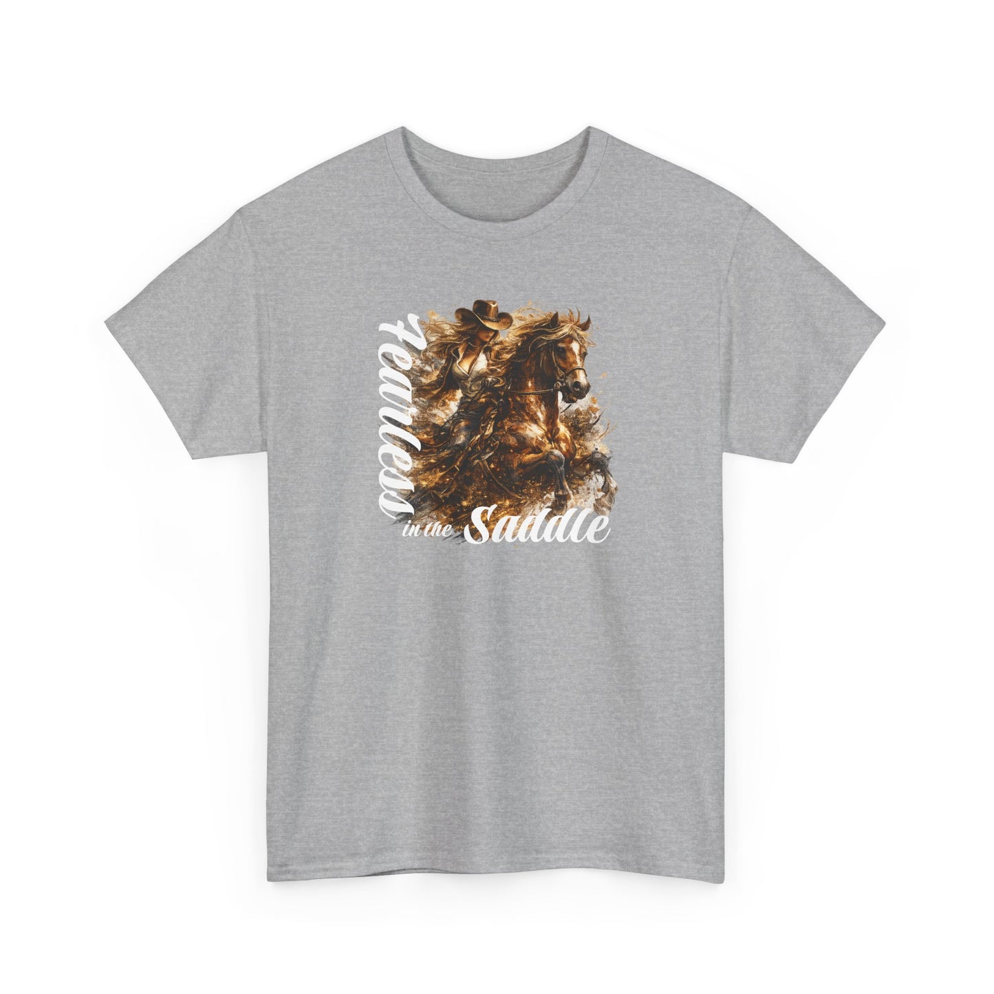 T-Shirt — 'Freedom in the Saddle' Horse Rider Graphic Tee
