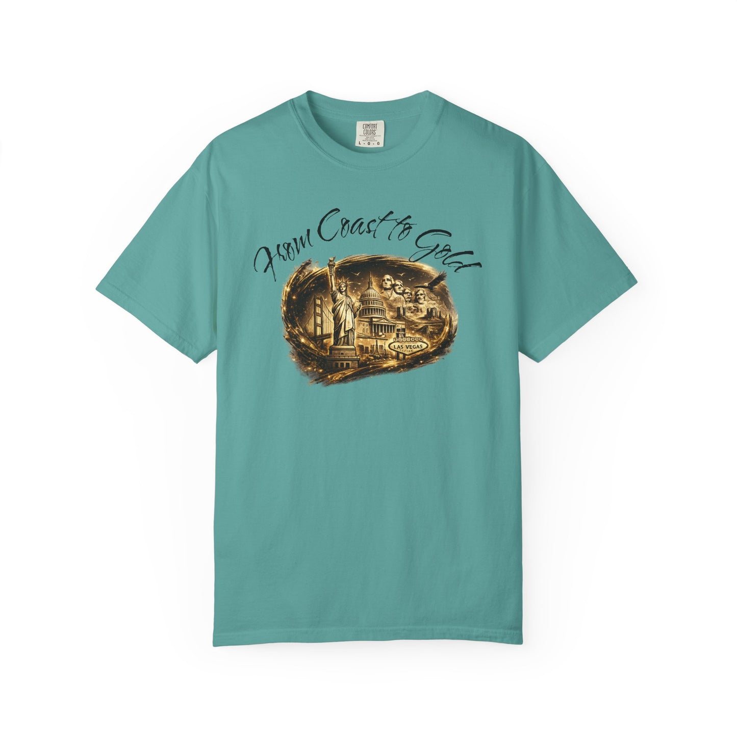 T-Shirt — 'From Coast to Cackle' Vintage Beach Scene Graphic Tee