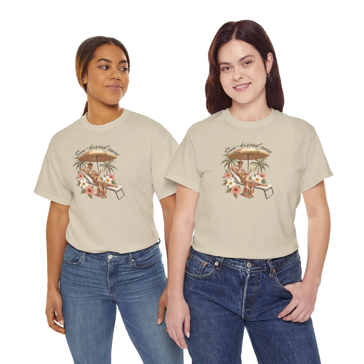 Sun-Kissed Ease Tee — Relaxed Summer Graphic T-Shirt