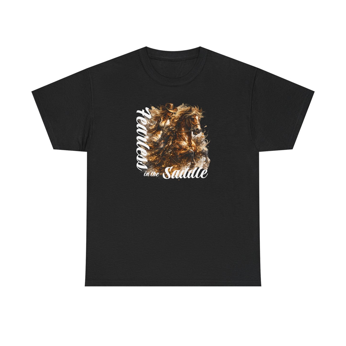 T-Shirt — 'Freedom in the Saddle' Horse Rider Graphic Tee