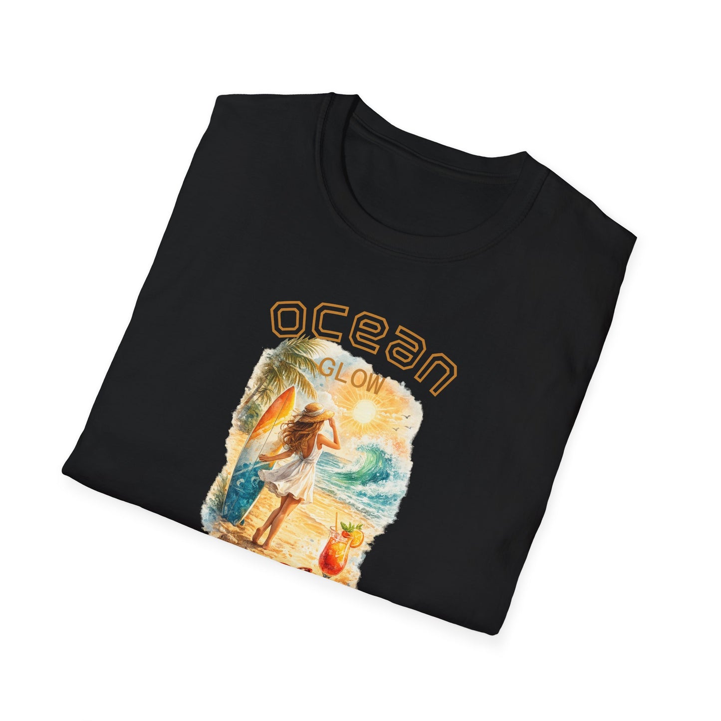 Ocean Glow T-Shirt — Luminous Coastal Graphic Tee