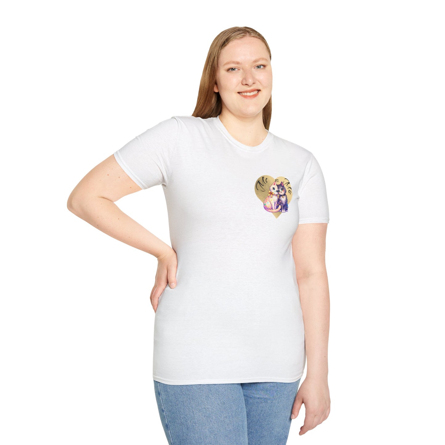 Heart Paw Print T-Shirt — Cute Cat & Dog Love Graphic Tee