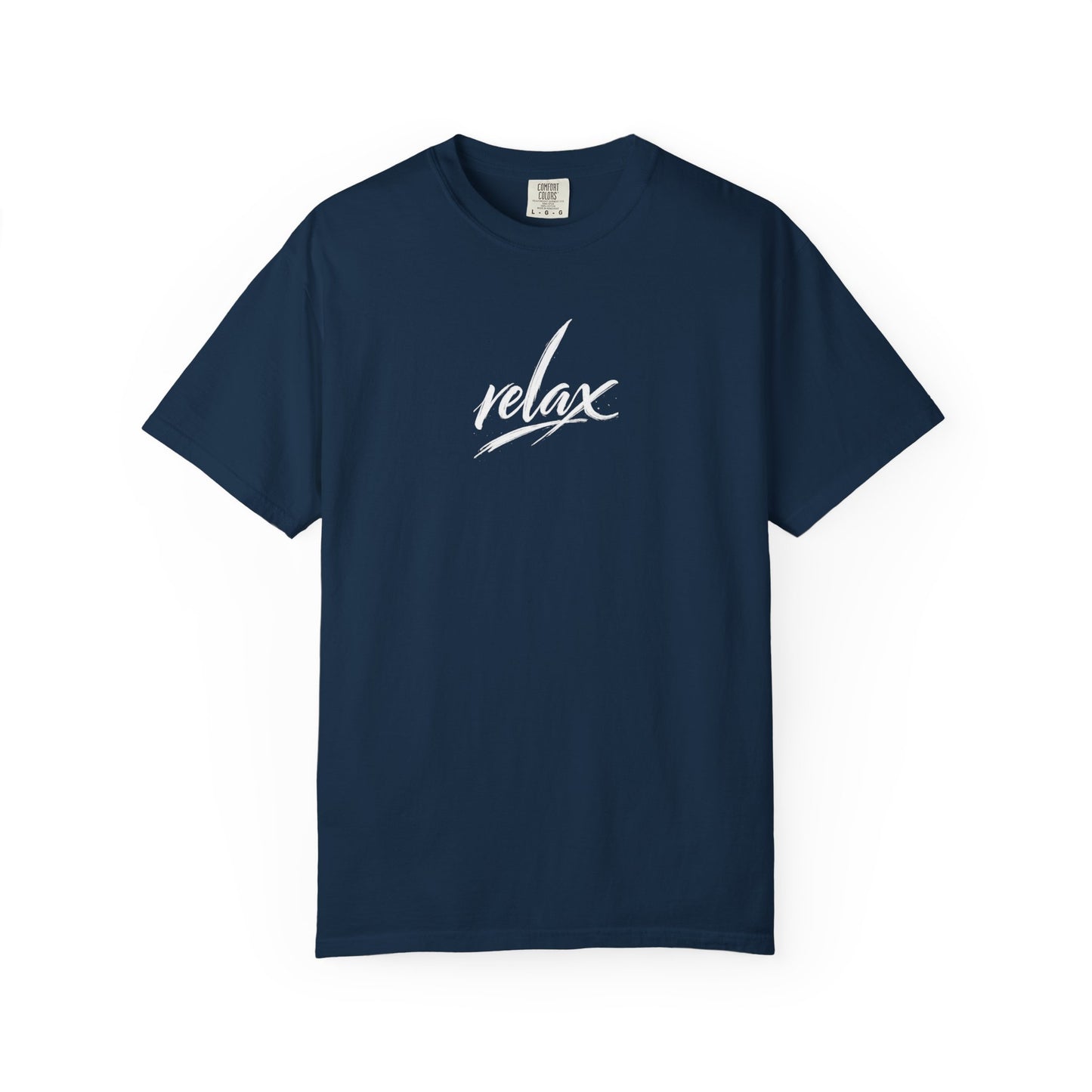Relax Classic Garment-Dyed T-Shirt — Minimal White Crew Tee