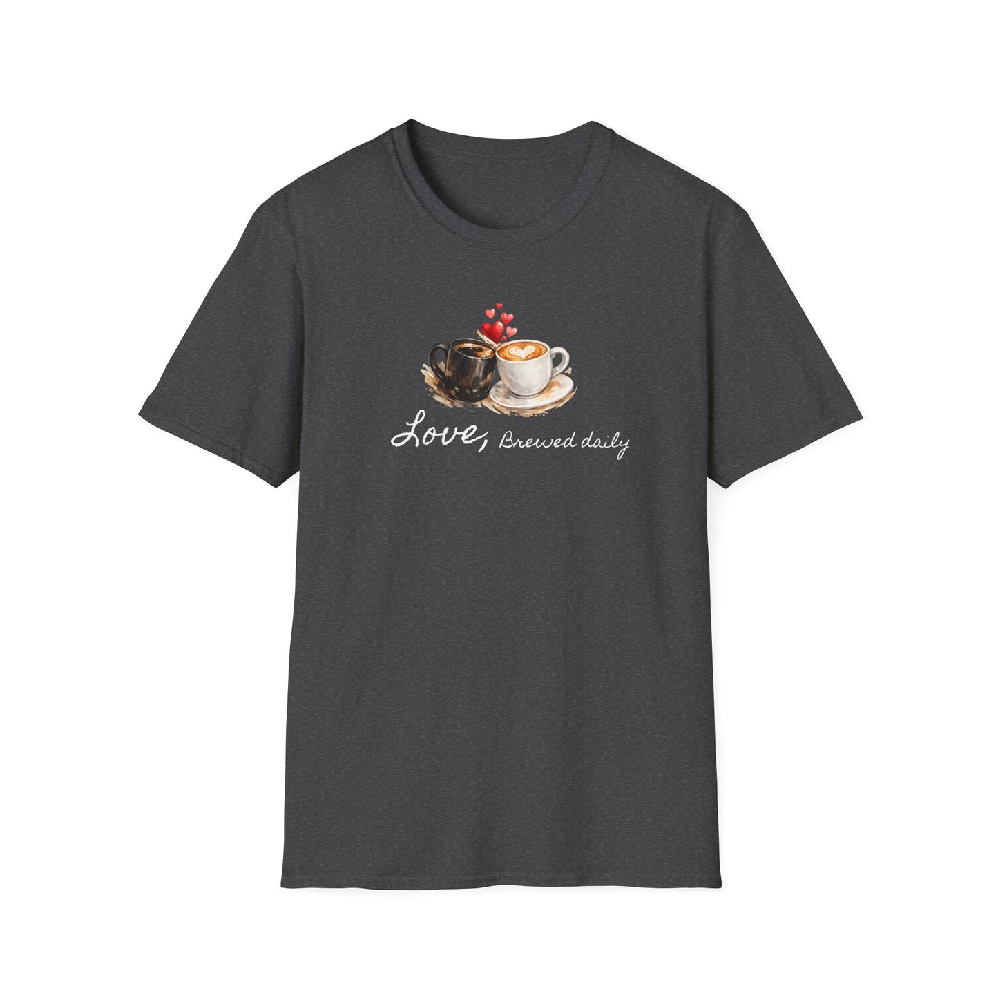 Love Brewed Daily" T-Shirt — Coffee Lover Tee