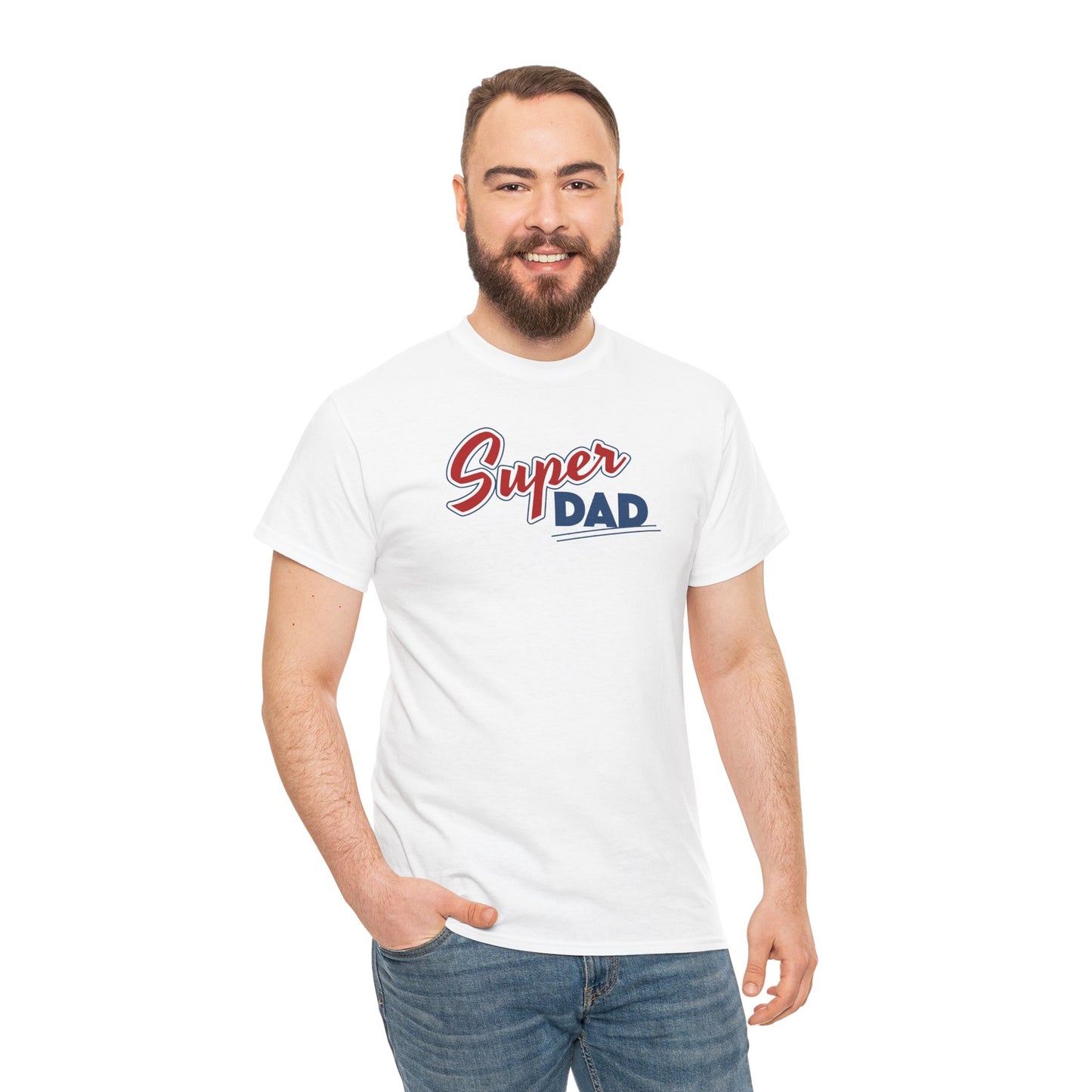 Super Dad T-Shirt — Retro Script Fathers Day Tee