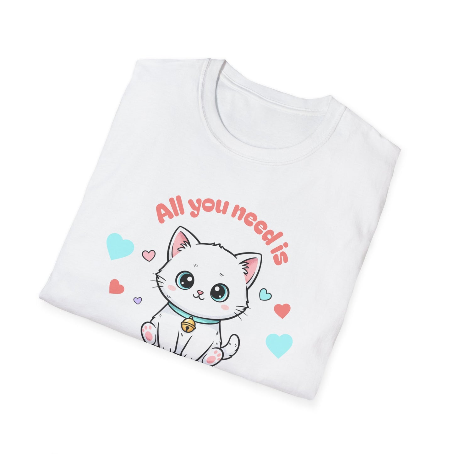 Cat 'All You Need Is Love' T-Shirt