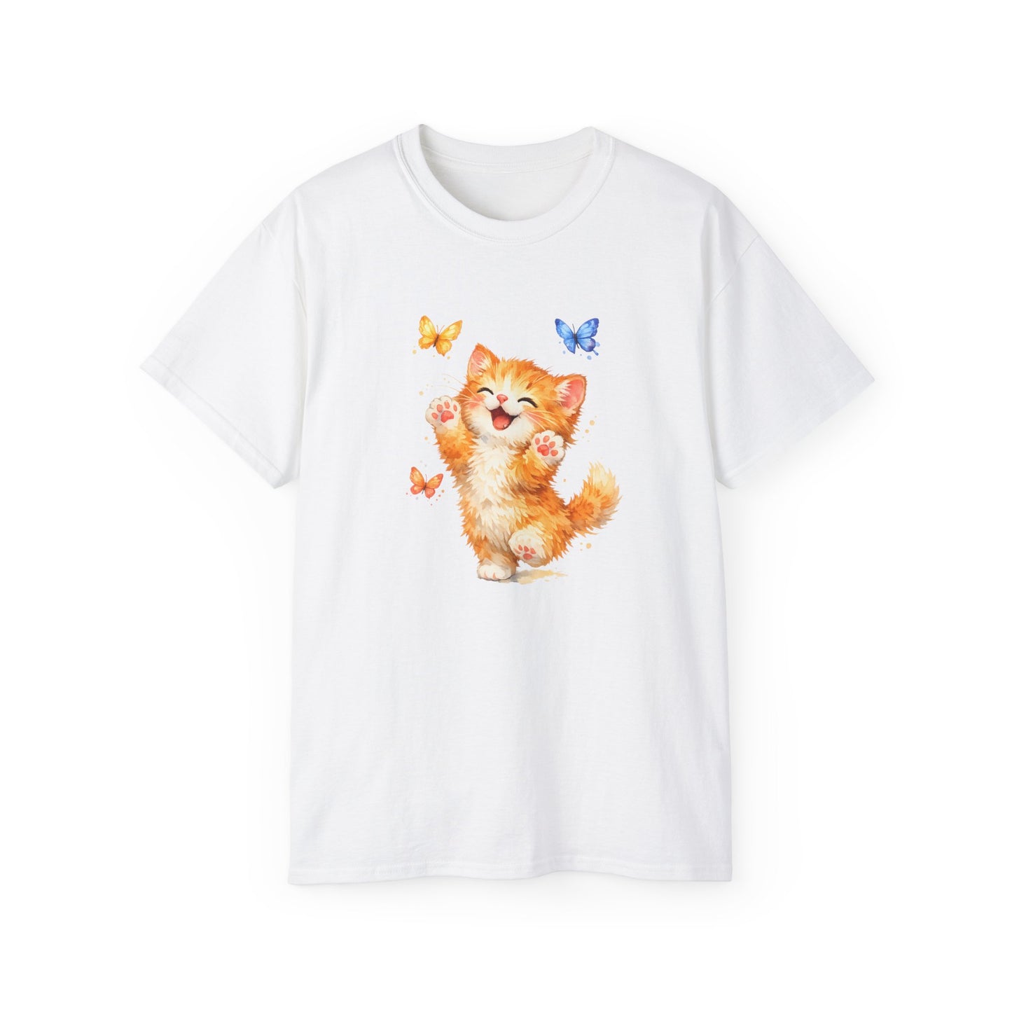 Playful Kitty T-Shirt — Cute Cat Graphic Tee