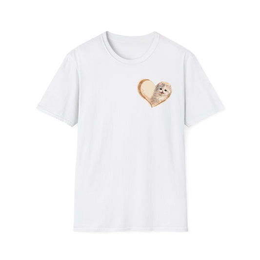Kitty in My Heart T-Shirt — Cute Cat Graphic Tee for Cat Lovers