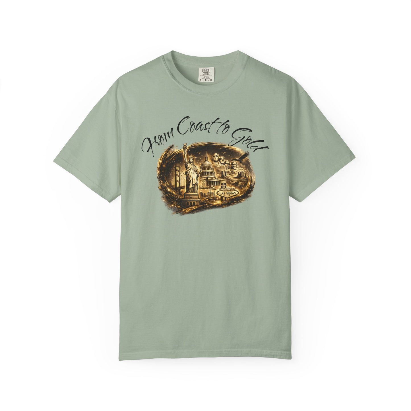 T-Shirt — 'From Coast to Cackle' Vintage Beach Scene Graphic Tee